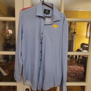 Women's blouse: checkered pattern and sleek black buttons 4 way stretch